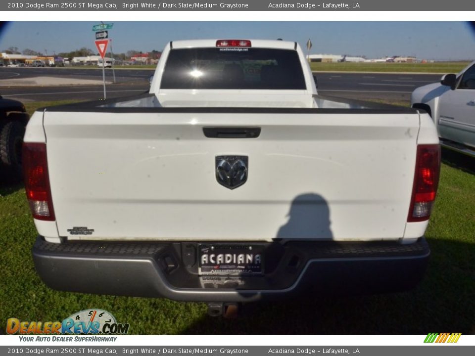 2010 Dodge Ram 2500 ST Mega Cab Bright White / Dark Slate/Medium Graystone Photo #5