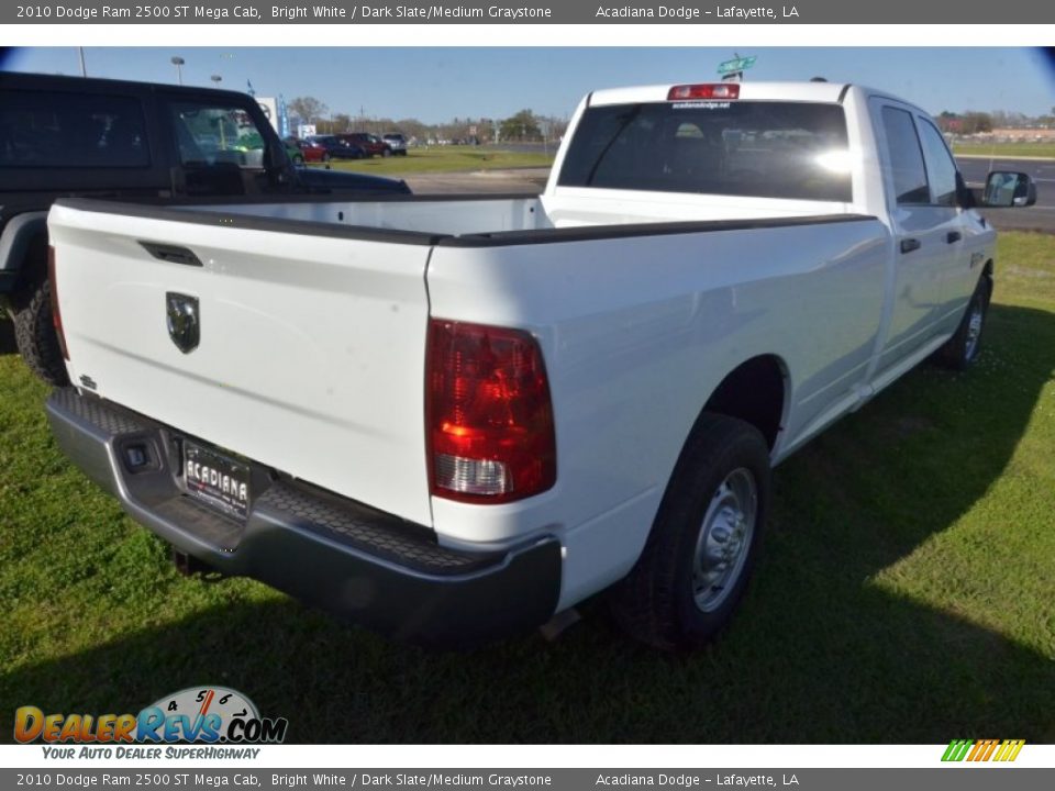 2010 Dodge Ram 2500 ST Mega Cab Bright White / Dark Slate/Medium Graystone Photo #7