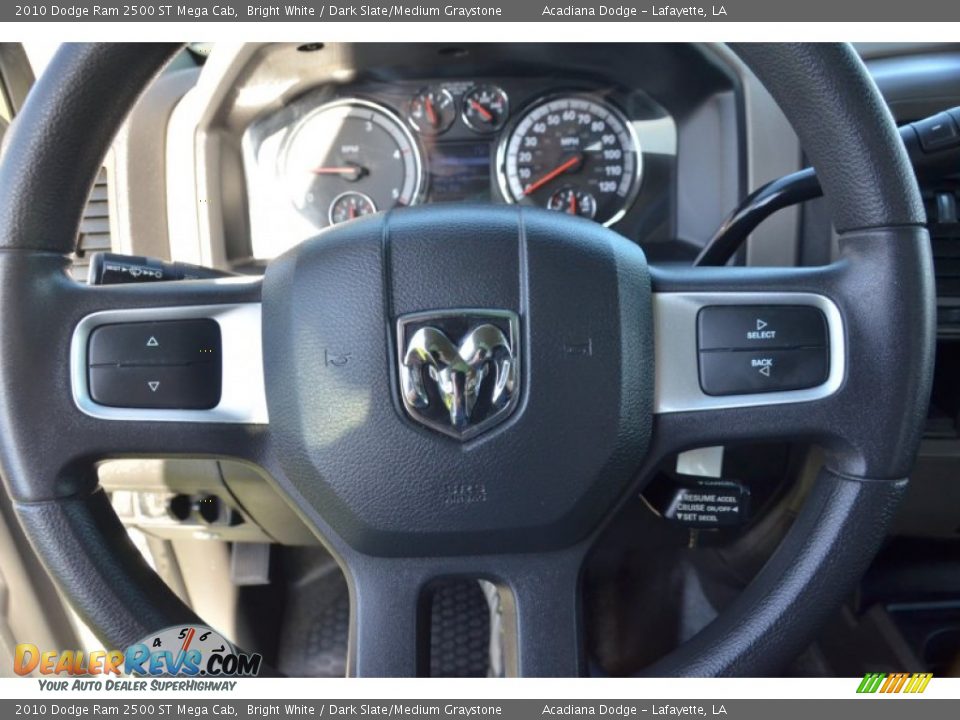 2010 Dodge Ram 2500 ST Mega Cab Bright White / Dark Slate/Medium Graystone Photo #18