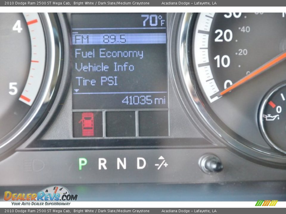 2010 Dodge Ram 2500 ST Mega Cab Bright White / Dark Slate/Medium Graystone Photo #22