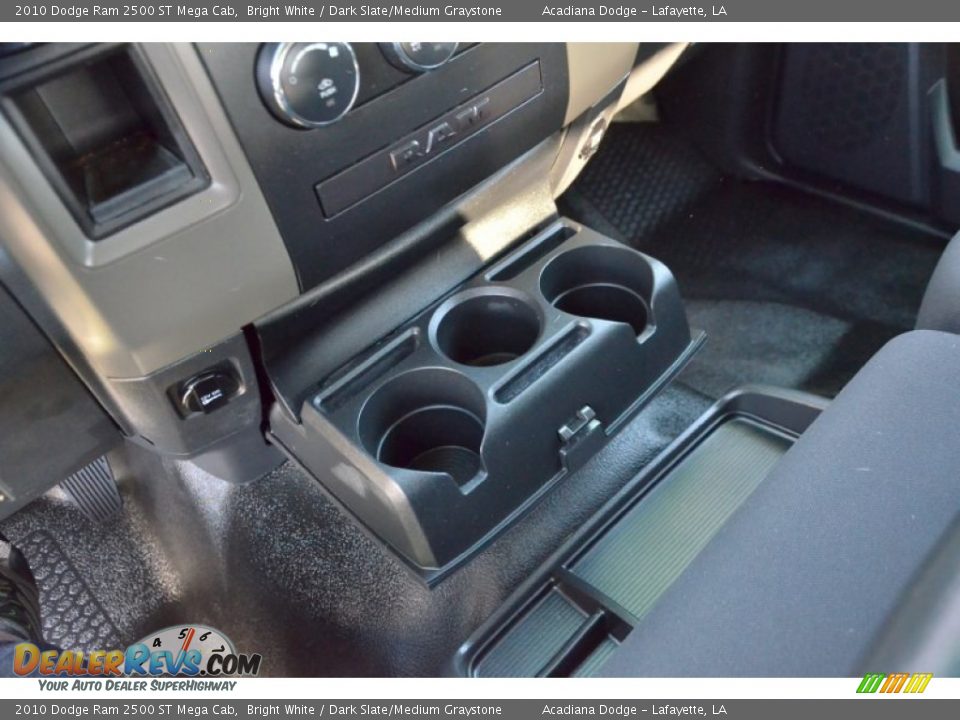 2010 Dodge Ram 2500 ST Mega Cab Bright White / Dark Slate/Medium Graystone Photo #24