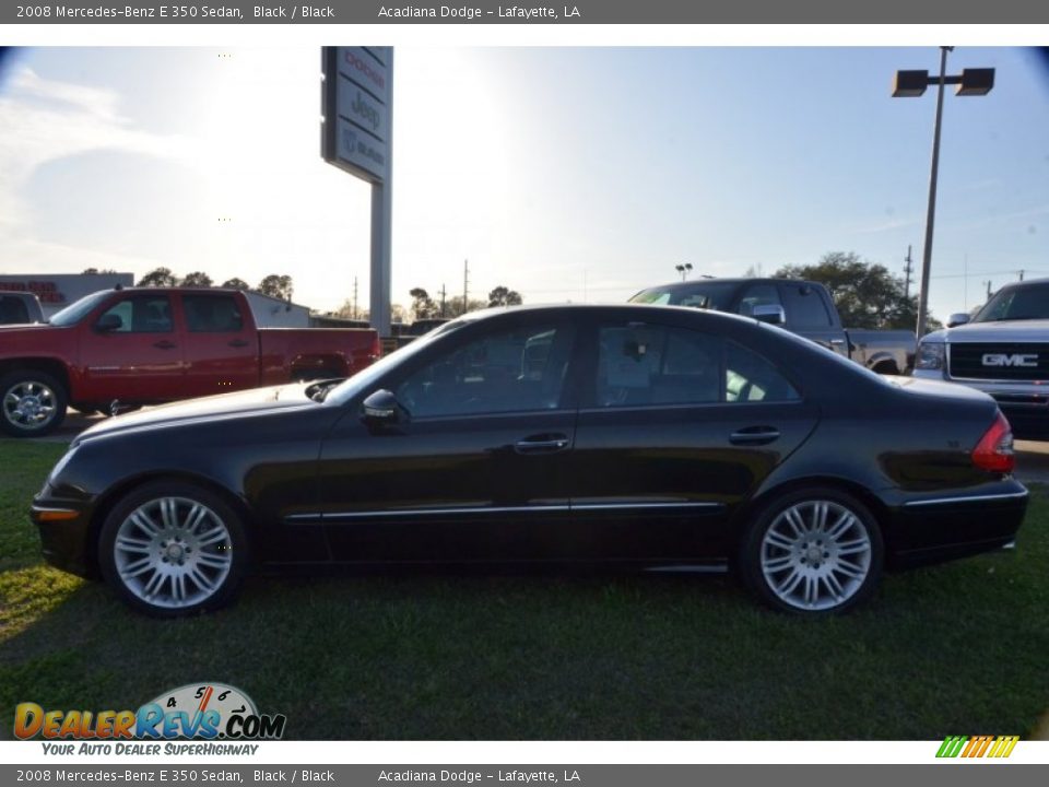2008 Mercedes-Benz E 350 Sedan Black / Black Photo #2