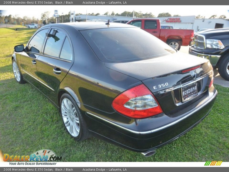 2008 Mercedes-Benz E 350 Sedan Black / Black Photo #3