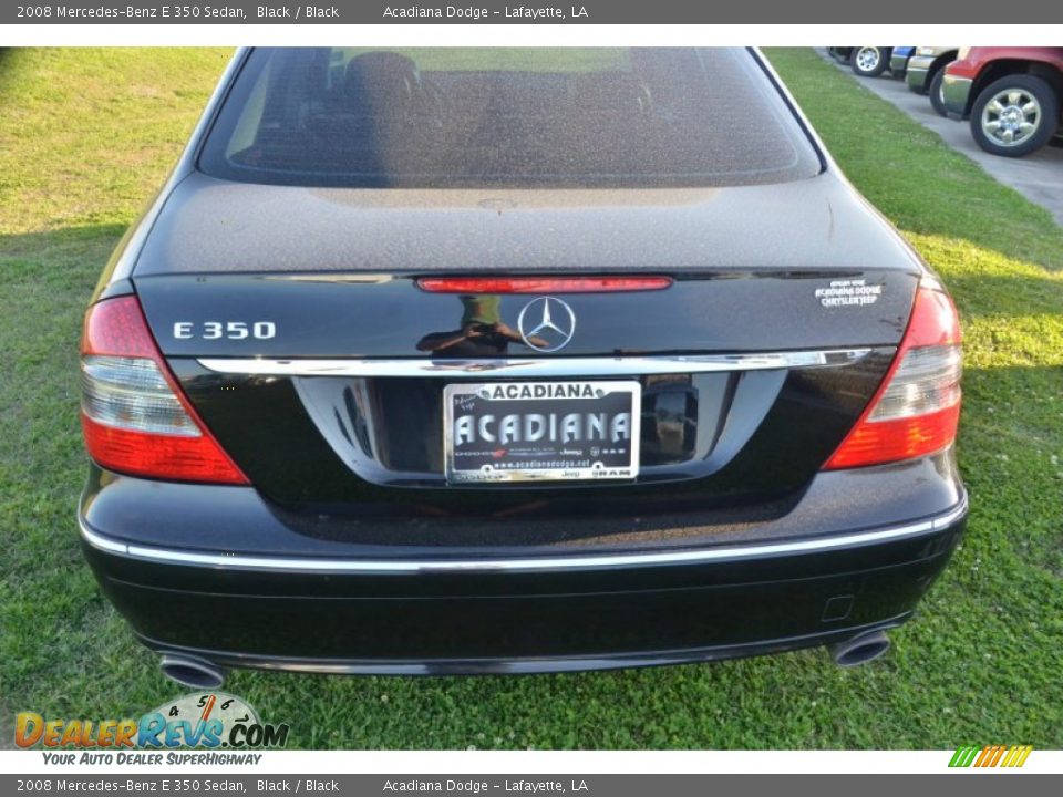 2008 Mercedes-Benz E 350 Sedan Black / Black Photo #4