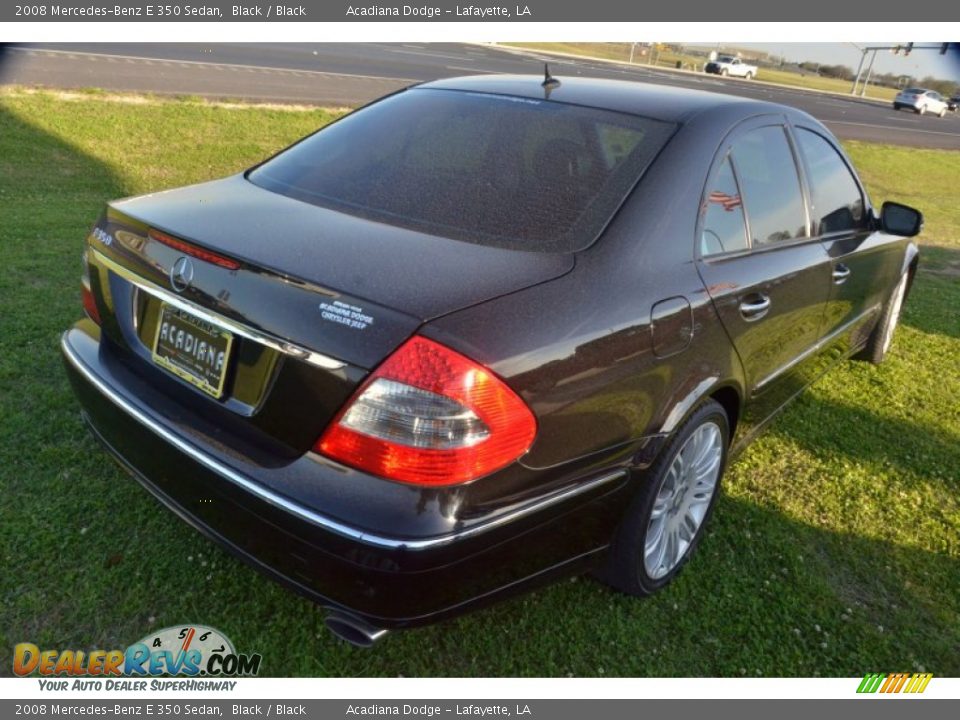 2008 Mercedes-Benz E 350 Sedan Black / Black Photo #5