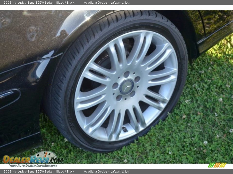 2008 Mercedes-Benz E 350 Sedan Black / Black Photo #6