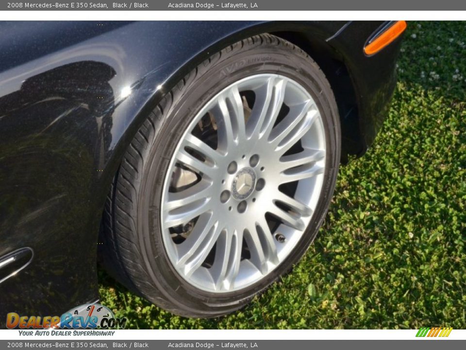 2008 Mercedes-Benz E 350 Sedan Black / Black Photo #7