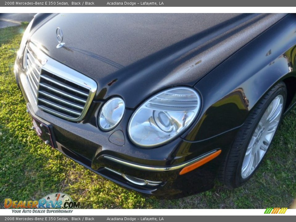 2008 Mercedes-Benz E 350 Sedan Black / Black Photo #10