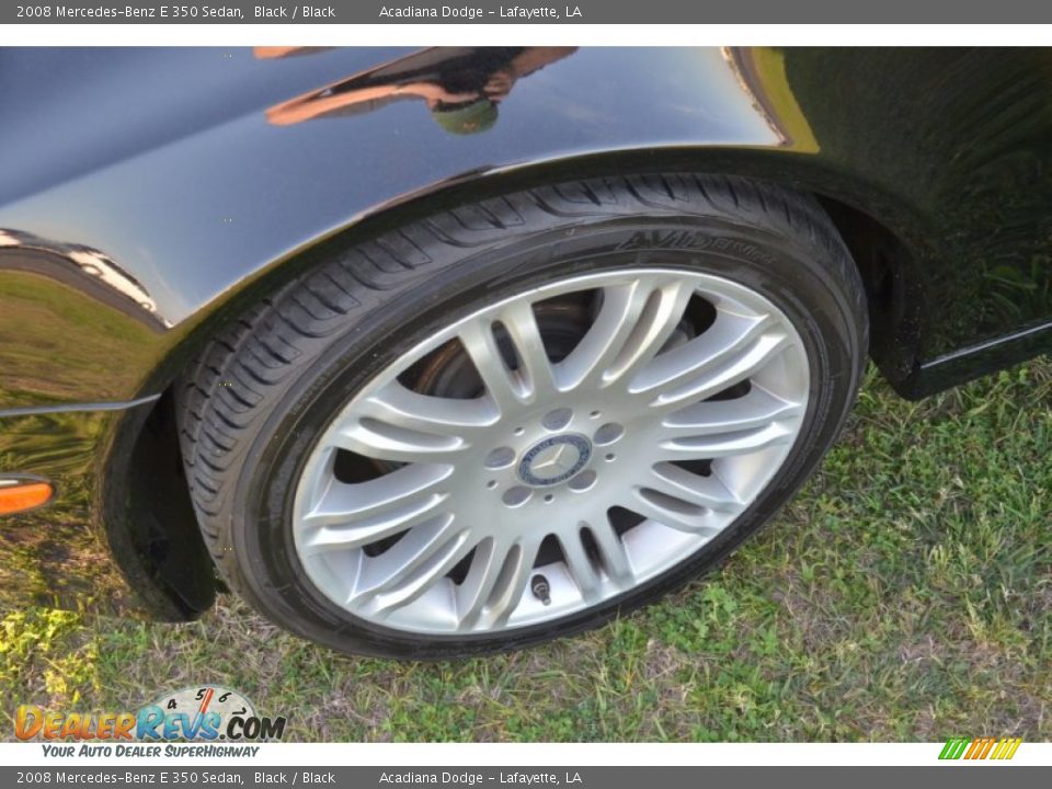 2008 Mercedes-Benz E 350 Sedan Black / Black Photo #11
