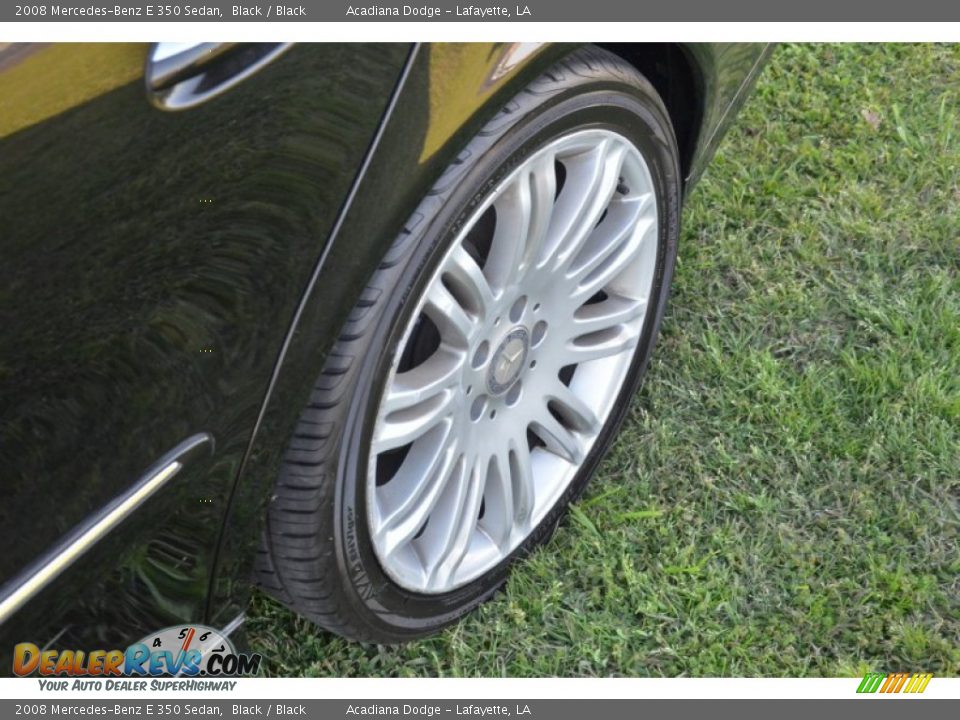 2008 Mercedes-Benz E 350 Sedan Black / Black Photo #12