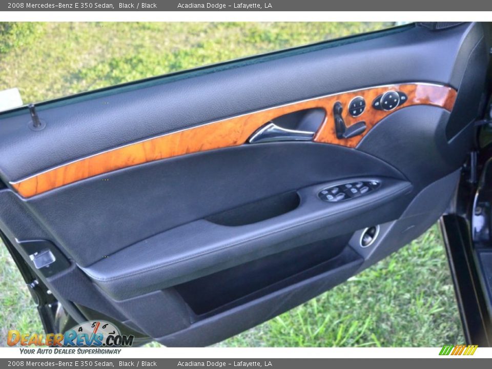 2008 Mercedes-Benz E 350 Sedan Black / Black Photo #13