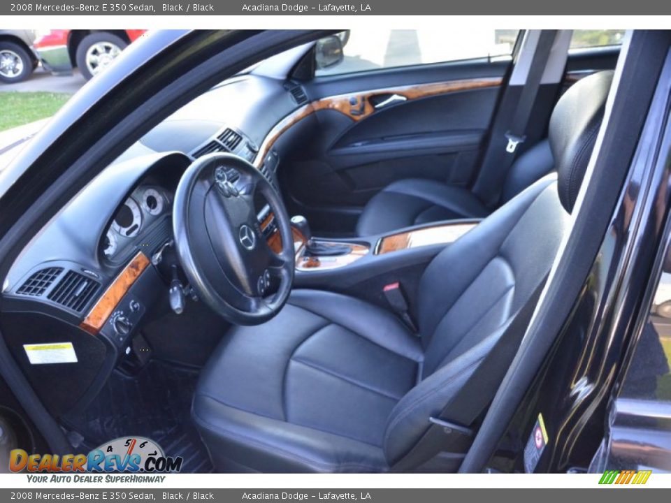 2008 Mercedes-Benz E 350 Sedan Black / Black Photo #14