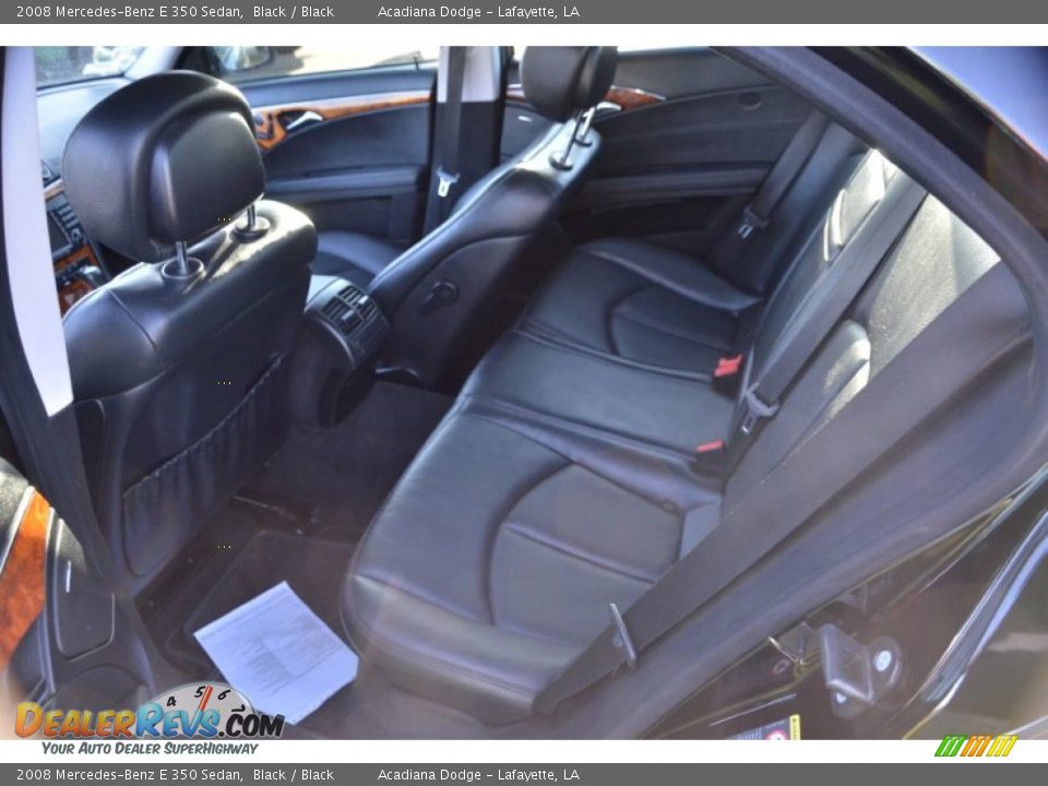2008 Mercedes-Benz E 350 Sedan Black / Black Photo #15