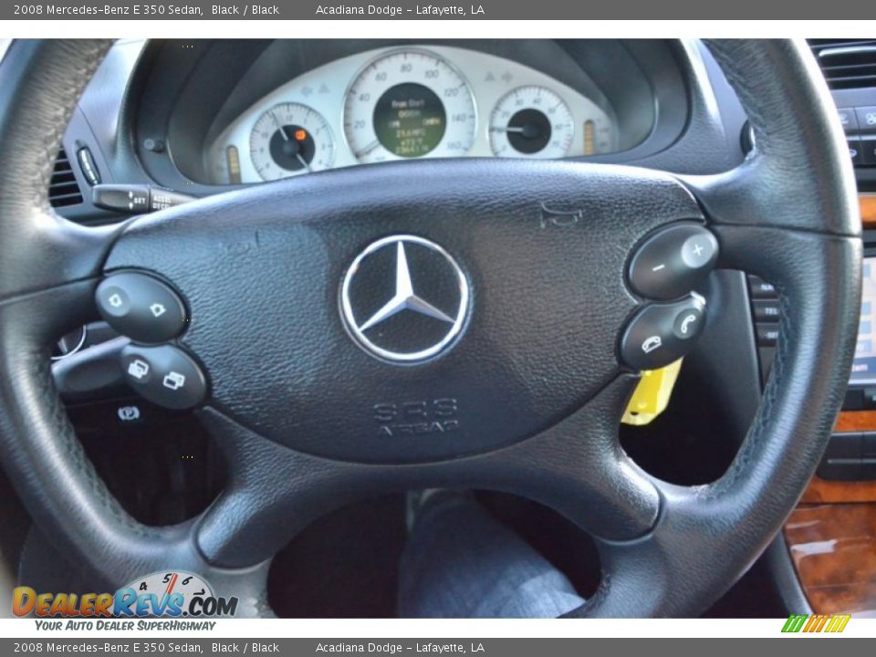 2008 Mercedes-Benz E 350 Sedan Black / Black Photo #18