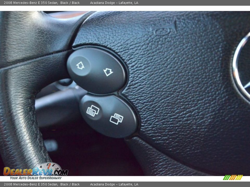 2008 Mercedes-Benz E 350 Sedan Black / Black Photo #19