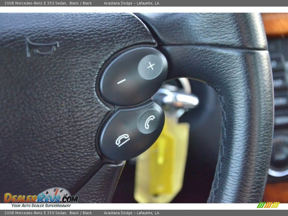 2008 Mercedes-Benz E 350 Sedan Black / Black Photo #20