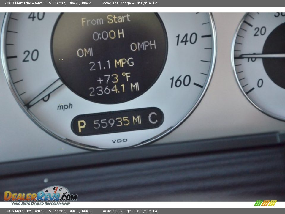 2008 Mercedes-Benz E 350 Sedan Black / Black Photo #21