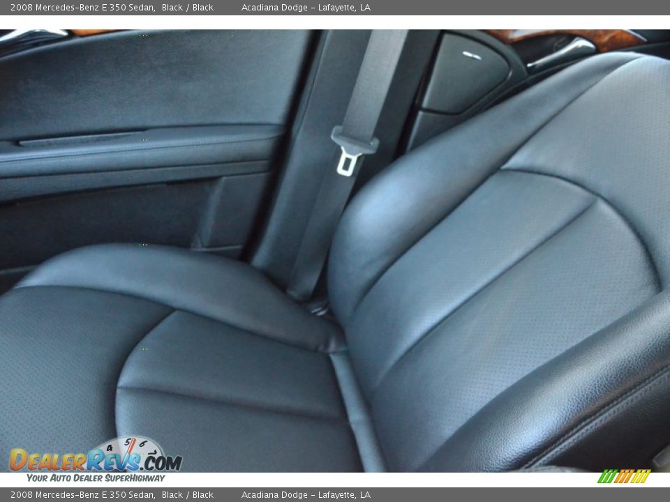 2008 Mercedes-Benz E 350 Sedan Black / Black Photo #24