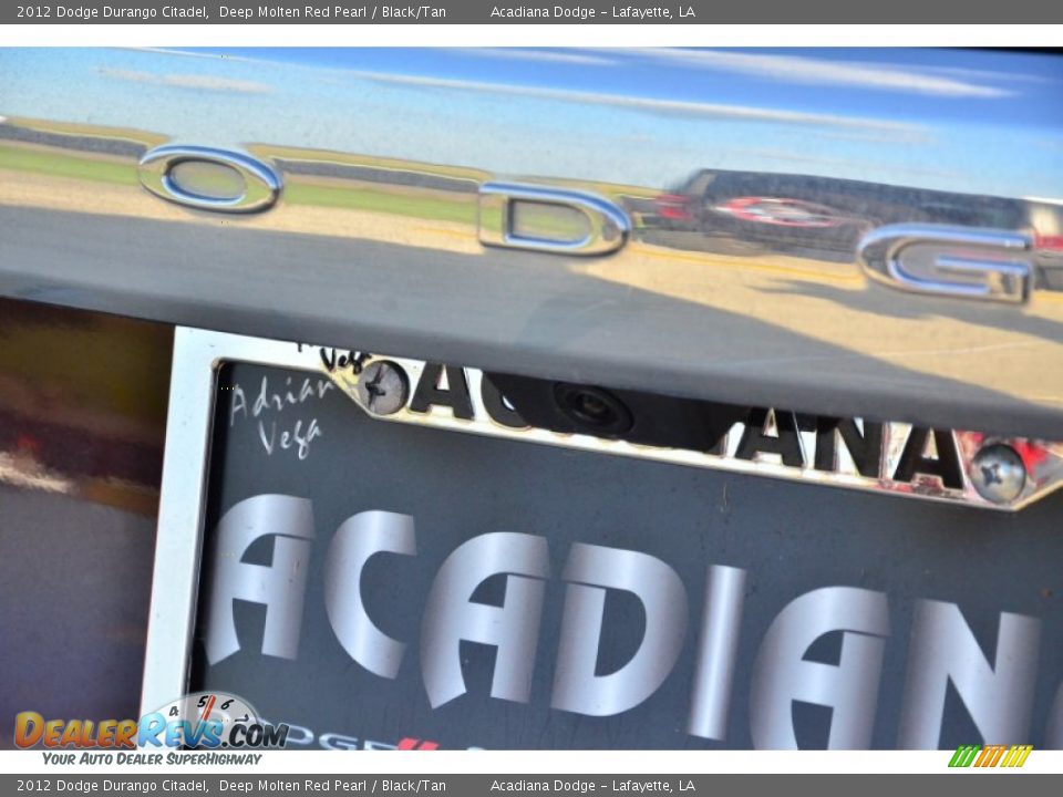 2012 Dodge Durango Citadel Deep Molten Red Pearl / Black/Tan Photo #6