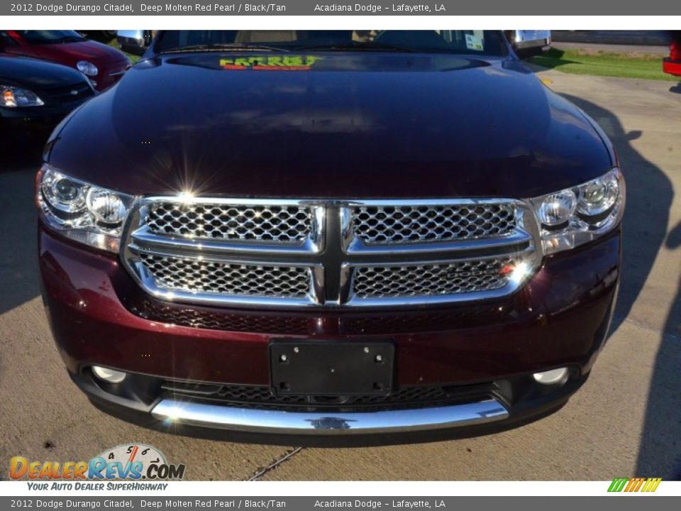 2012 Dodge Durango Citadel Deep Molten Red Pearl / Black/Tan Photo #10