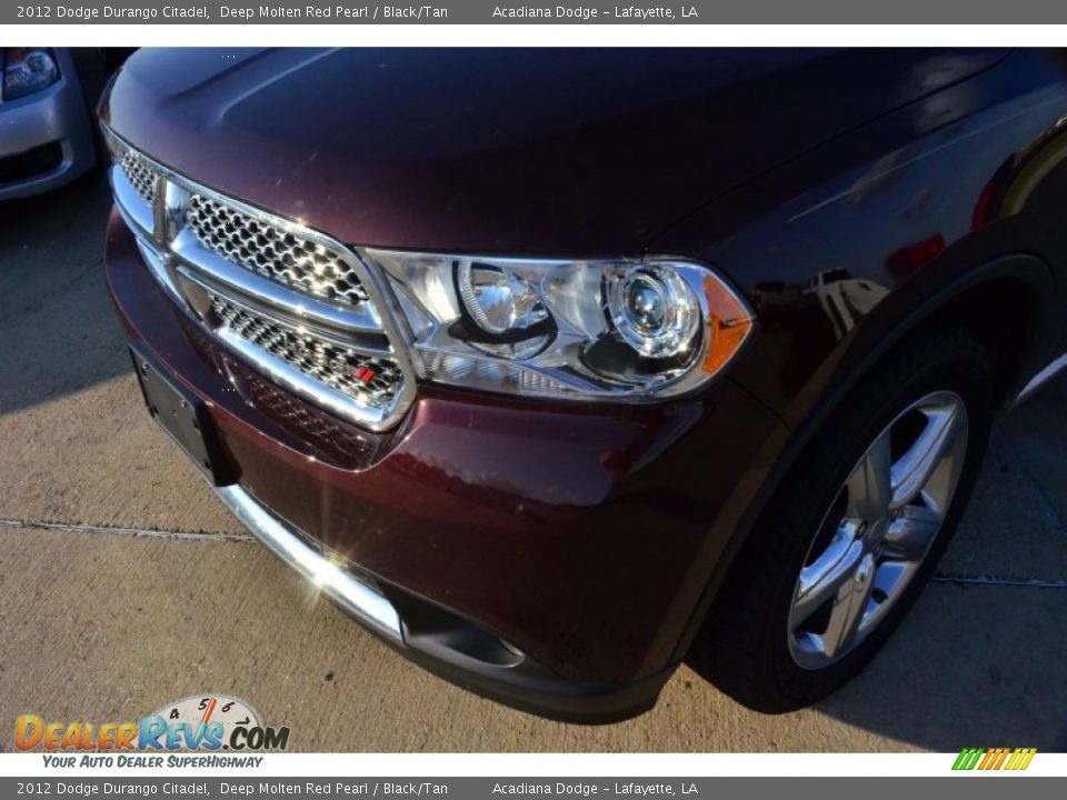2012 Dodge Durango Citadel Deep Molten Red Pearl / Black/Tan Photo #11