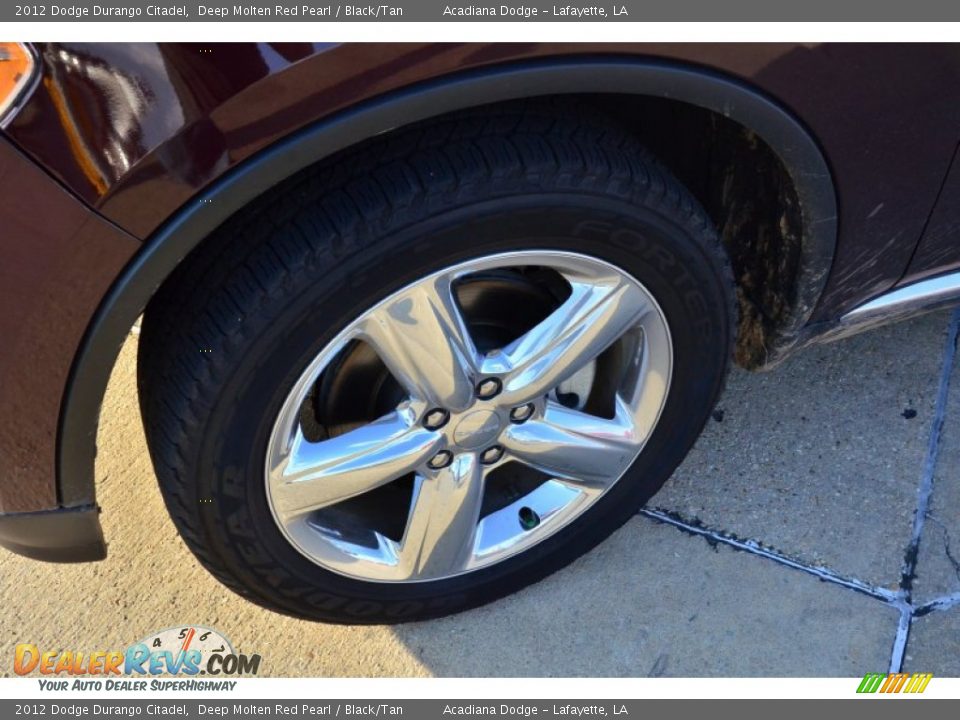 2012 Dodge Durango Citadel Deep Molten Red Pearl / Black/Tan Photo #12