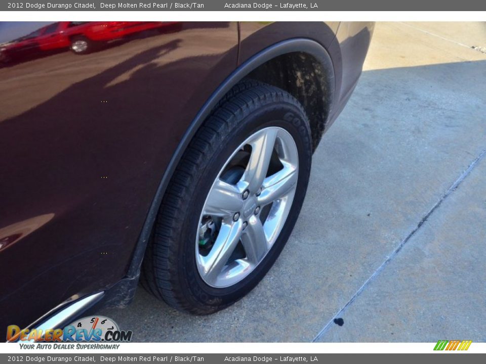 2012 Dodge Durango Citadel Deep Molten Red Pearl / Black/Tan Photo #13