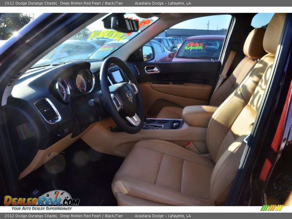 2012 Dodge Durango Citadel Deep Molten Red Pearl / Black/Tan Photo #18