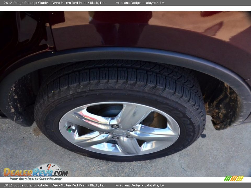 2012 Dodge Durango Citadel Deep Molten Red Pearl / Black/Tan Photo #19