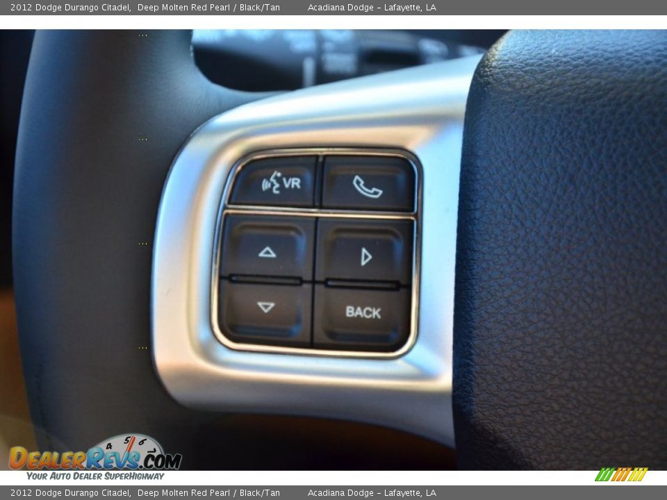 2012 Dodge Durango Citadel Deep Molten Red Pearl / Black/Tan Photo #26