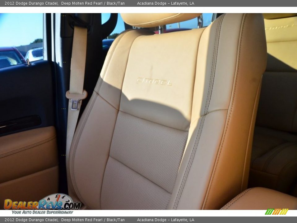 2012 Dodge Durango Citadel Deep Molten Red Pearl / Black/Tan Photo #31