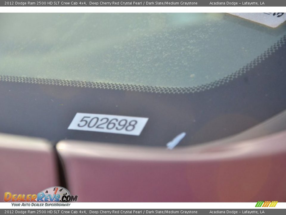 2012 Dodge Ram 2500 HD SLT Crew Cab 4x4 Deep Cherry Red Crystal Pearl / Dark Slate/Medium Graystone Photo #12