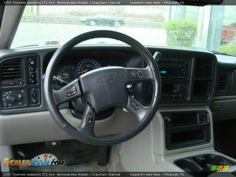 2005 Chevrolet Avalanche Z71 4x4 Bermuda Blue Metallic / Gray/Dark Charcoal Photo #10