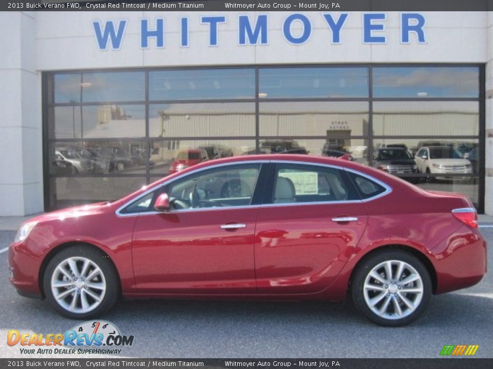 2013 Buick Verano FWD Crystal Red Tintcoat / Medium Titanium Photo #1