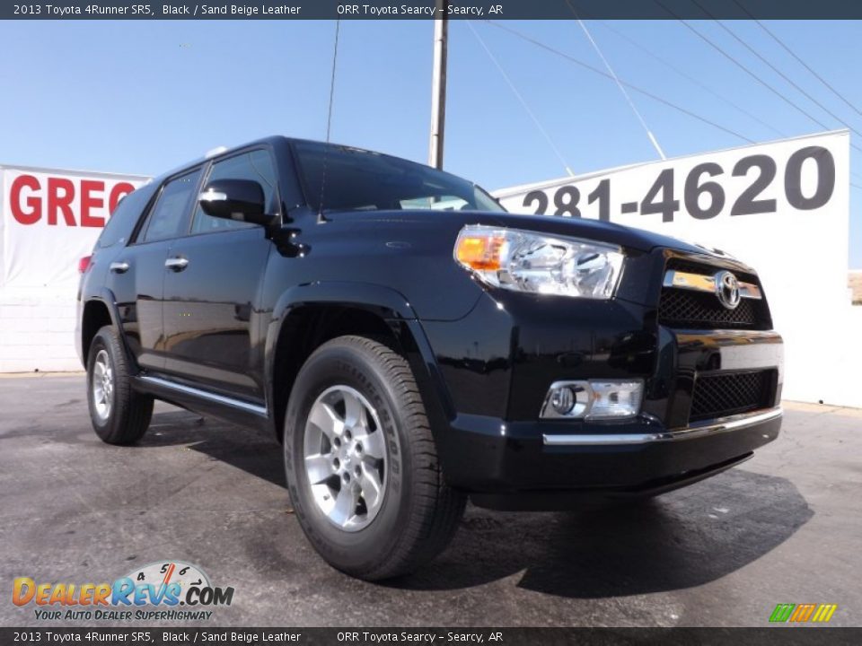 2013 Toyota 4Runner SR5 Black / Sand Beige Leather Photo #1
