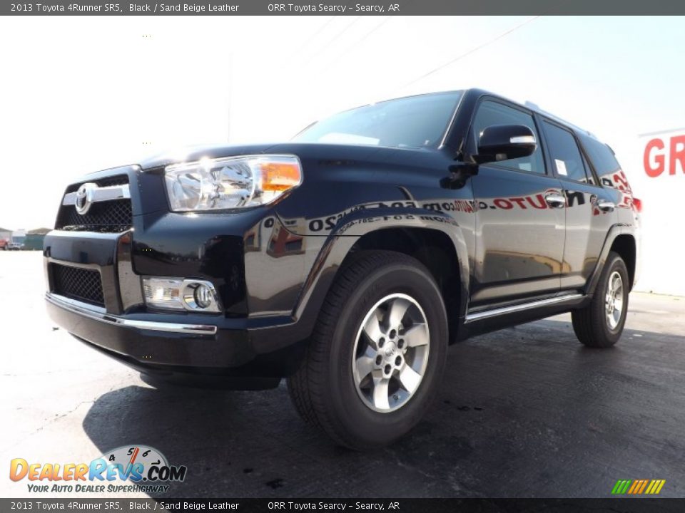 2013 Toyota 4Runner SR5 Black / Sand Beige Leather Photo #3