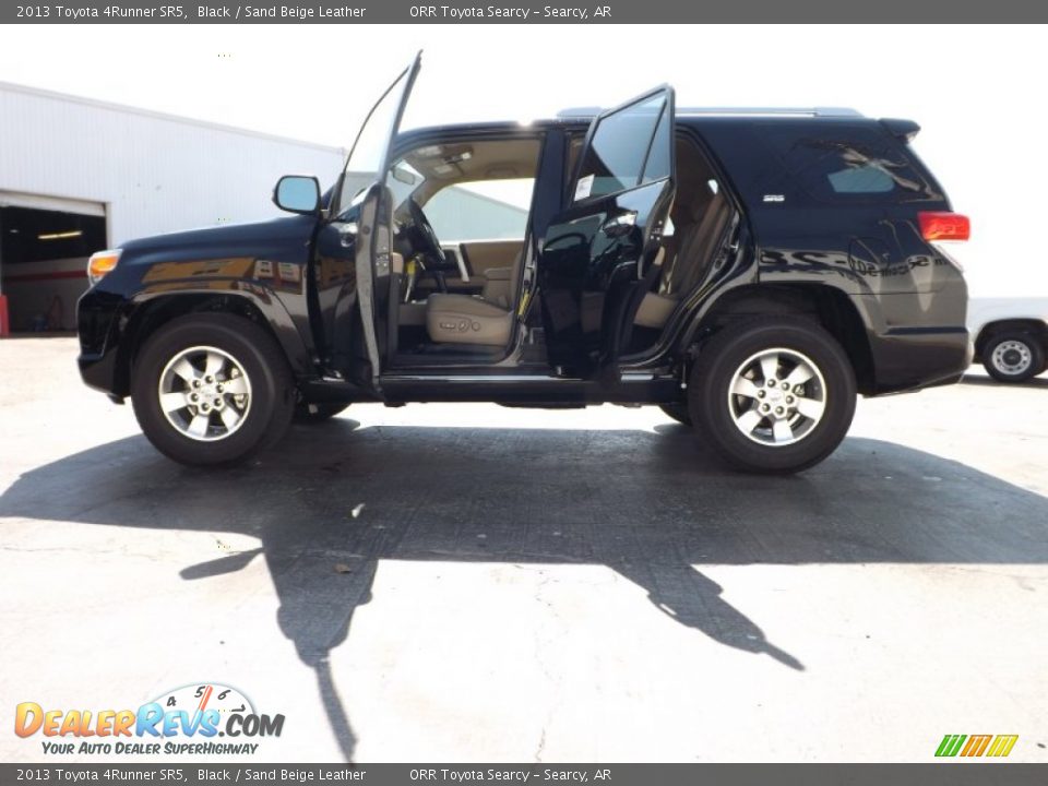 2013 Toyota 4Runner SR5 Black / Sand Beige Leather Photo #5