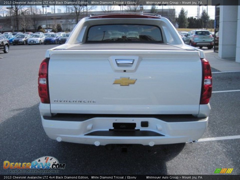 2013 Chevrolet Avalanche LTZ 4x4 Black Diamond Edition White Diamond Tricoat / Ebony Photo #4