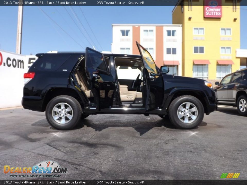 2013 Toyota 4Runner SR5 Black / Sand Beige Leather Photo #10