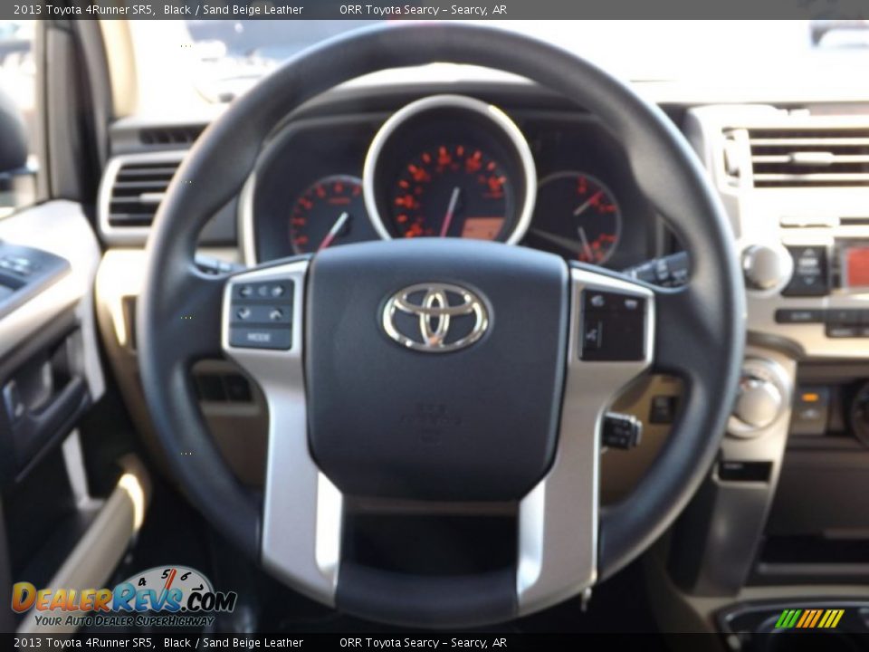 2013 Toyota 4Runner SR5 Black / Sand Beige Leather Photo #11