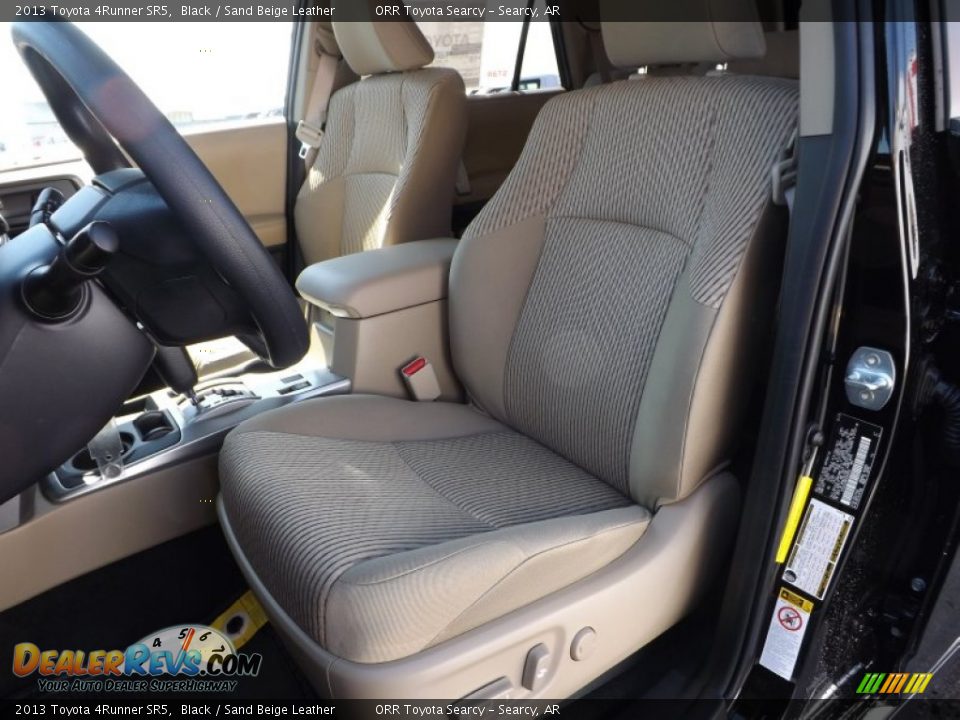 2013 Toyota 4Runner SR5 Black / Sand Beige Leather Photo #16