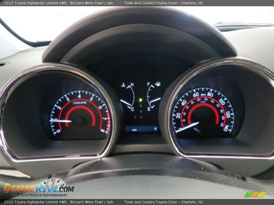 2013 Toyota Highlander Limited 4WD Blizzard White Pearl / Ash Photo #12