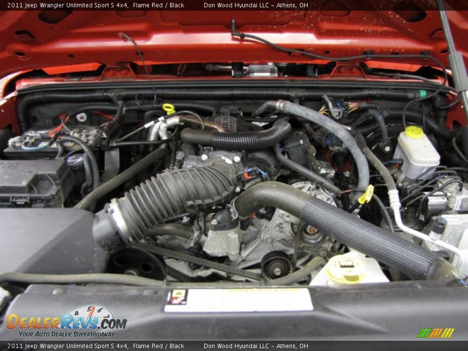 2011 Jeep Wrangler Unlimited Sport S 4x4 Flame Red / Black Photo #5