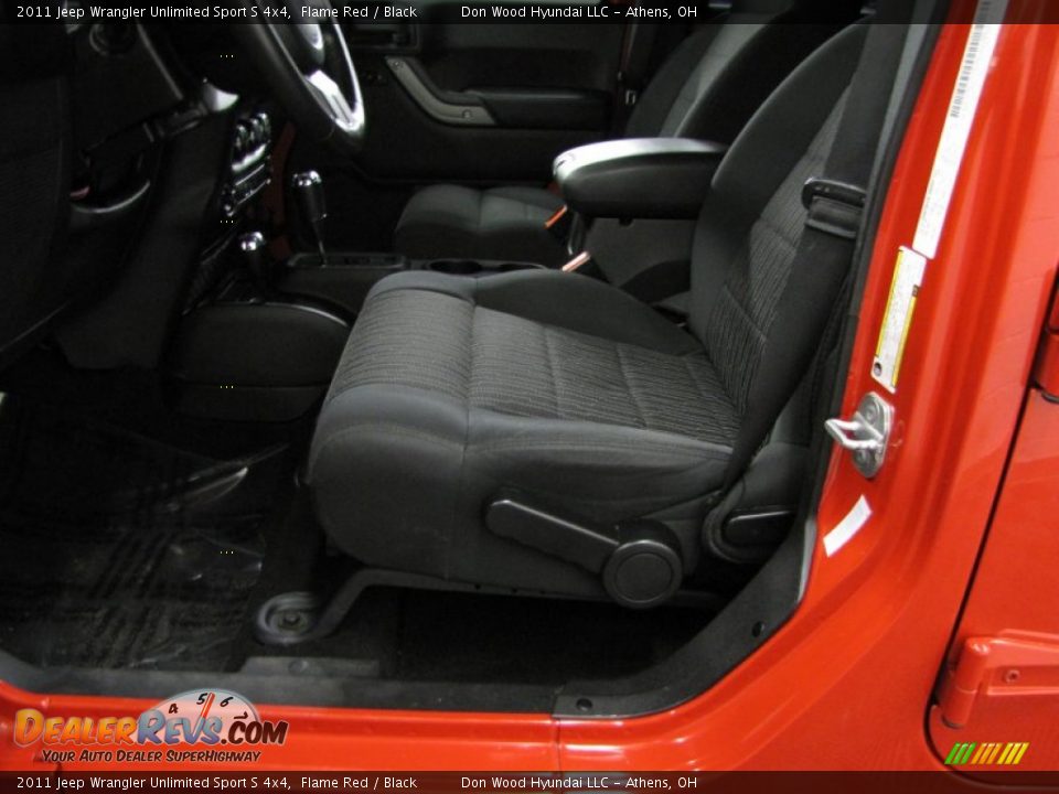 2011 Jeep Wrangler Unlimited Sport S 4x4 Flame Red / Black Photo #6