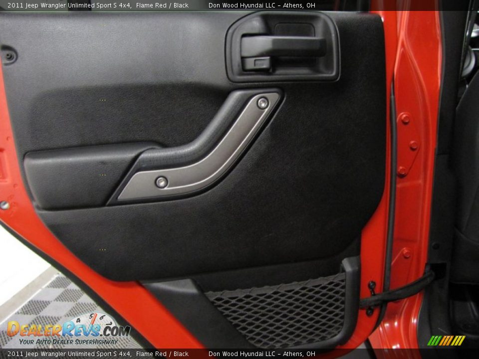 2011 Jeep Wrangler Unlimited Sport S 4x4 Flame Red / Black Photo #11