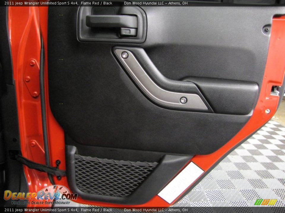 2011 Jeep Wrangler Unlimited Sport S 4x4 Flame Red / Black Photo #12