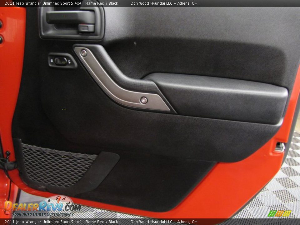 2011 Jeep Wrangler Unlimited Sport S 4x4 Flame Red / Black Photo #13