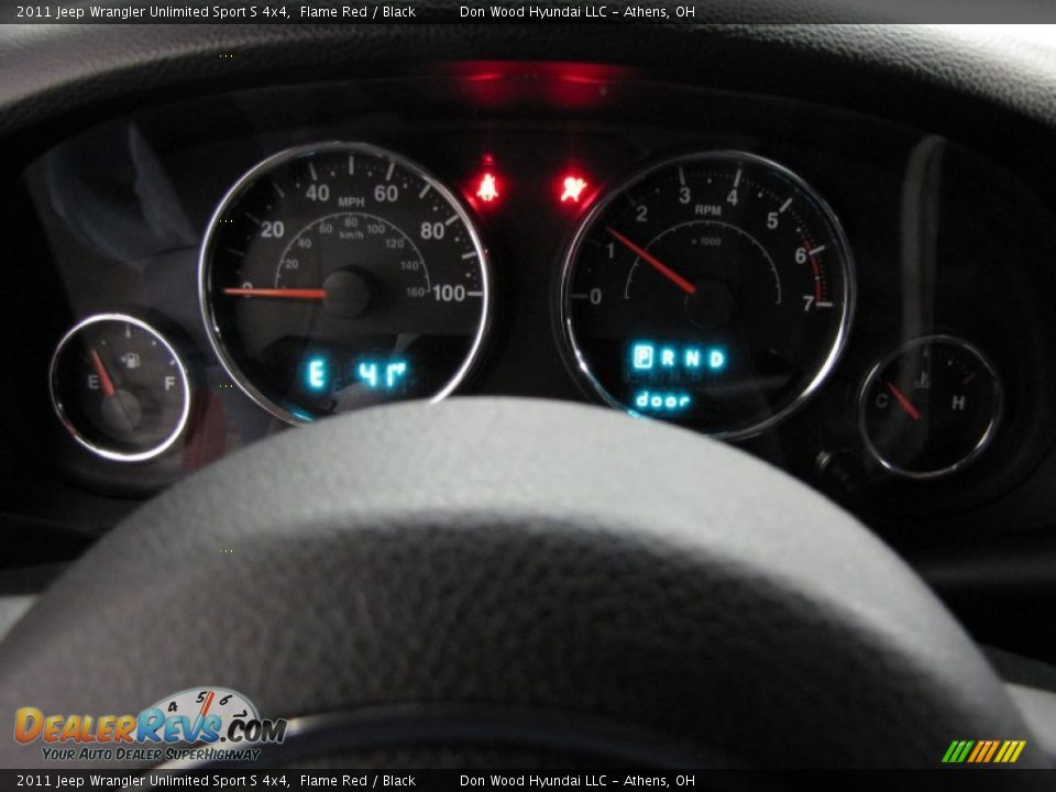 2011 Jeep Wrangler Unlimited Sport S 4x4 Flame Red / Black Photo #17