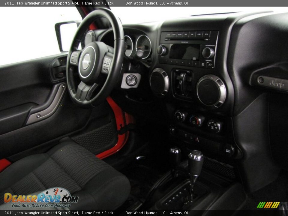 2011 Jeep Wrangler Unlimited Sport S 4x4 Flame Red / Black Photo #19
