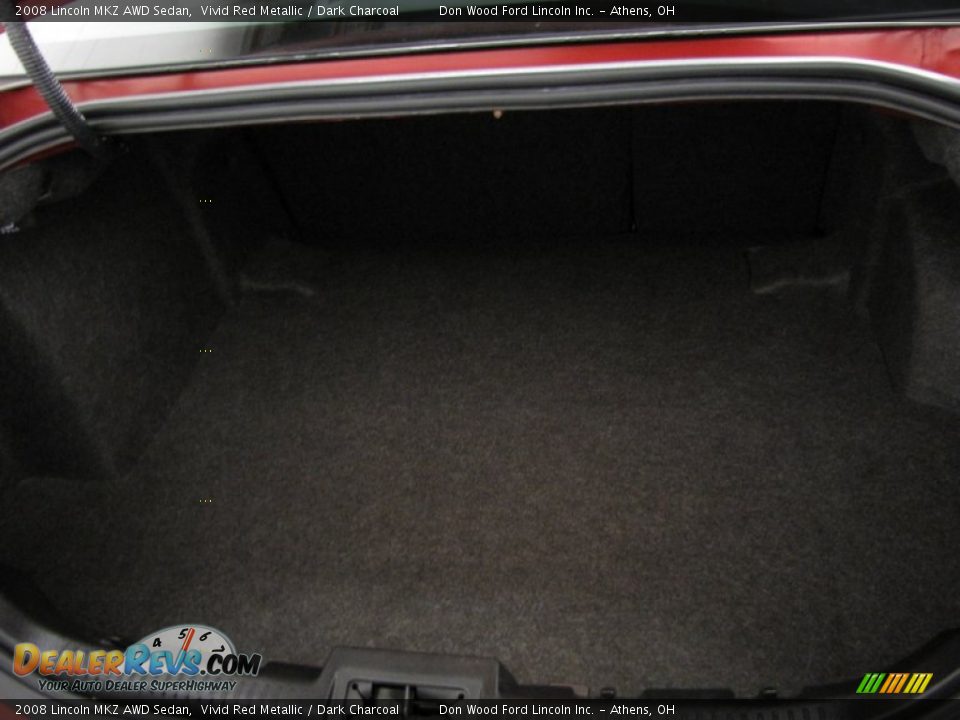 2008 Lincoln MKZ AWD Sedan Vivid Red Metallic / Dark Charcoal Photo #4